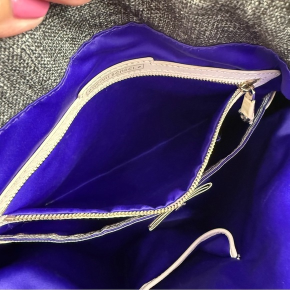 Henri Bendel Jetsetter grey/black Nylon Convertible Backpack/ Crossbody Bag - Picture 9 of 11